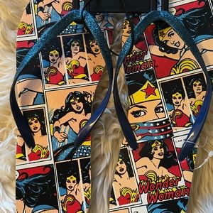 Wonder Woman flip flops